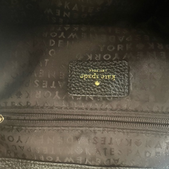 NWOT Kate Spade Black Leather Backpack main image 4